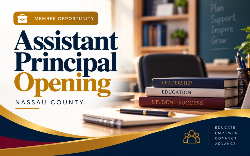Member lead: Assistant Principal opening, Nassau County