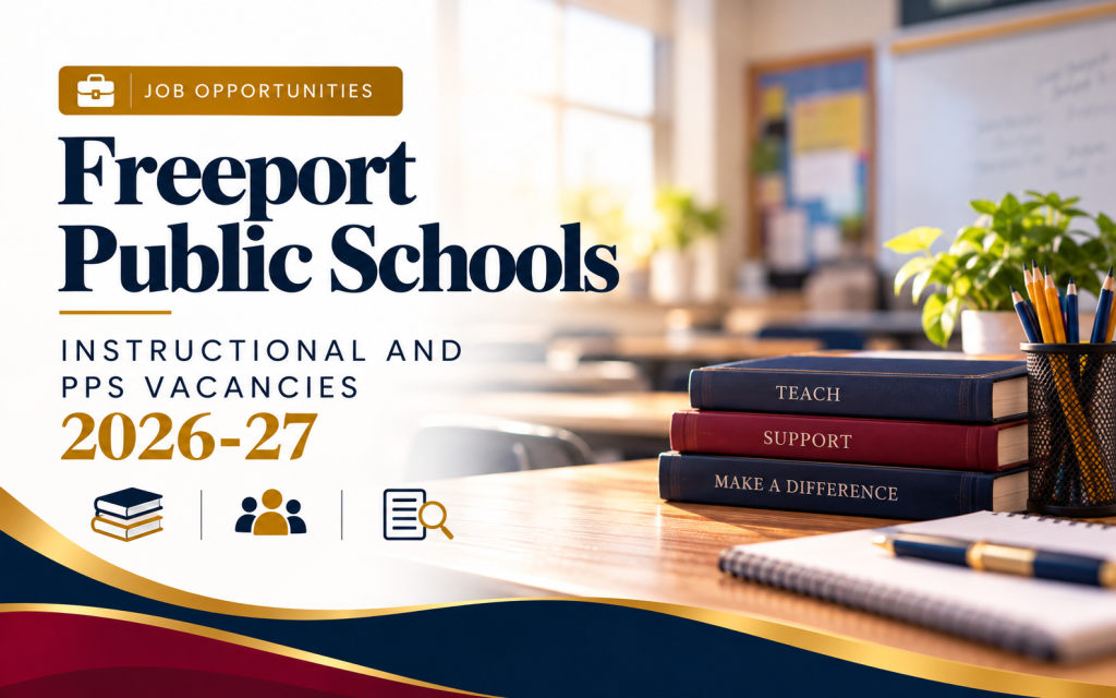 Freeport Public Schools: instructional and PPS vacancies, 2026-27